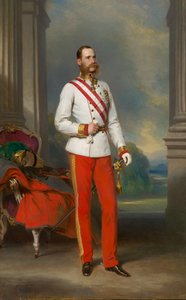 ऑस्ट्रिया के फ्रांज जोसेफ I का पोर्ट्रेट, 1865। द्वारा फ्रांज जेवियर विंटरहेल्टर
