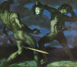 मेडुसा के प्रमुख के साथ पर्सियस द्वारा Franz von Stuck
