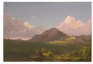 माउंट डेजर्ट द्वीप पर माउंट न्यूपोर्ट, c.1851-53 द्वारा फ्रेडरिक एडविन चर्च