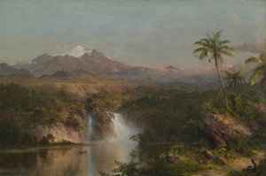 कोटोपेक्सी का दृश्य, 1857। द्वारा फ्रेडरिक एडविन चर्च