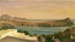 लिंडोस, रोड्स, c.1867 (कैनवास पर तेल) द्वारा फ्रेडरिक लीटन