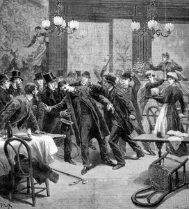 पेरिस में 1893 में सर्बिया के मंत्री एम जॉर्जगेविच के खिलाफ हमला