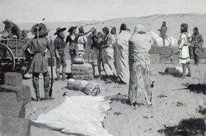 इंटरप्रेटर यूथ में लहराया, c.1900 द्वारा फ्रेडरिक रेमिंगटन
