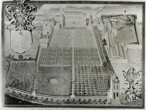 किंग्स मेडिसिनल प्लांट गार्डन, 1636 द्वारा फ्रेडरिक स्कलबर्ग