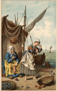 लोकप्रिय गीत: "" ए ला पेचे औ मुसेल "" फ्रेडरिक थियोडोर लिक्स द्वारा चित्रण (1830-1897)। फ्रांस के प्रांतों से "" बच्चों के गीत और दौर "का मोर्चा द्वारा फ्रेडरिक थियोडोर लिक्स