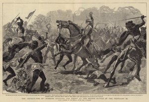 द सोलन, 29 फरवरी को टेब के दूसरे युद्ध में दुश्मन पर आरोप लगाने वाला 19 वां हुसैन