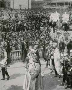 सम्राट के राज्याभिषेक के दौरान क्रेमलिन में एक दृश्य द्वारा फ़्रेडरिक डी हेनेन