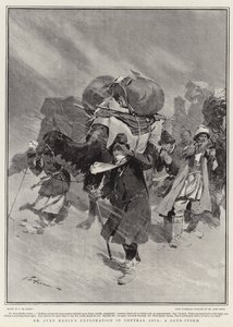 मध्य एशिया में डॉ। स्वेन हेडिन की खोज, एक सैंड-स्टॉर्म द्वारा फ़्रेडरिक डी हेनेन