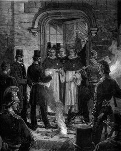 जूल्स फेरी द्वारा लिए गए मार्च 1880 के फरमानों के बाद पेरिस में रुए डे जीन डे ब्यूवाइस से डोमिनिकन का निष्कासन और अनधिकृत धार्मिक सभाओं के सदस्यों को पढ़ाने के अधिकार को हटाना: आरपी मर्सी को फरमानों की अधिसूचना के अधिनियम को पढ़ना द्वारा फ़्रेडरिक डी हेनेन