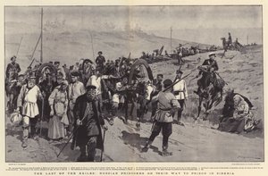 निर्वासन के अंतिम, रूसी कैदी साइबेरिया में जेल के रास्ते पर हैं