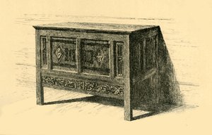 ओक चेस्ट, 1460-1480, 1881। द्वारा फ्रेडरिक अल्बर्ट स्लोकोम्ब