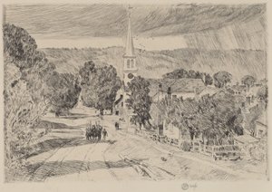 एक वरमोंट गांव, 1923। द्वारा फ़्रेडरिक चाइल्ड हस्साम