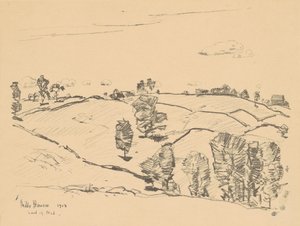 स्टोन बाड़, नोड की भूमि, 1918। द्वारा फ़्रेडरिक चाइल्ड हस्साम