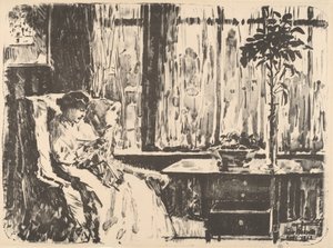द ब्रॉड कर्टन, 1918। द्वारा फ़्रेडरिक चाइल्ड हस्साम