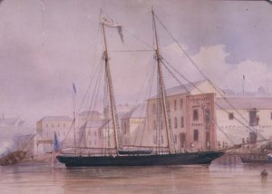 सर्कुलर क्वे, c.1855 द्वारा फ्रेडरिक गारलिंग