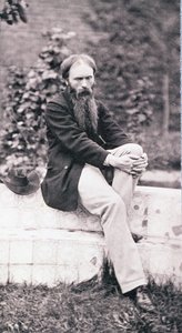 सर एडवर्ड बर्नी-जोन्स (1833-98) का चित्र (सीपिया फोटो) द्वारा फ्रेडरिक होलीयर