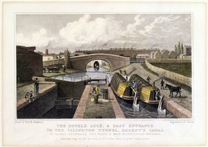 इलिंगटन टनल, रीजेंट कैनाल, 1827 में डबल लॉक और ईस्ट एंट्रेंस