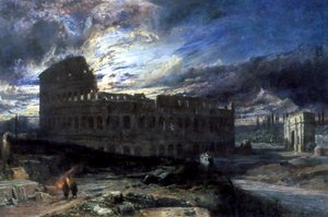 1859 में मूनलाइट द्वारा रोम में कोलिज़ीयम