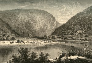 डेलावेयर वाटर-गैप, 1872। द्वारा फ्रेडरिक विलियम क्वार्टली