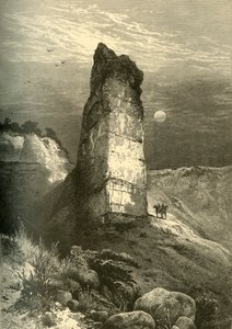 स्मारक रॉक, इको घाटी, 1874। द्वारा फ्रेडरिक विलियम क्वार्टली