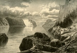 प्वाइंट नोयर, ट्रिनिटी रॉक, और केप इटरनिटी, सगुएने नदी, c1870।