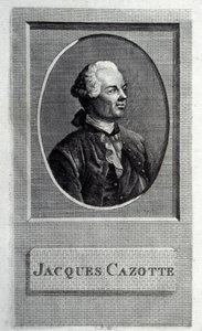 लेखक जैक्स काज़ोटे का चित्रण 1720-1792