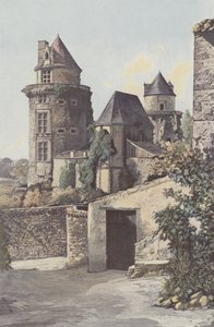 Apremont, Chateau, कॉर्नर टॉवर और चैपल द्वारा फ्रेंच फोटोग्राफर