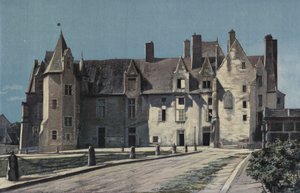 गेज, Chateau (सिटी हॉल और Gendarmerie), एक साथ वर्ग पर द्वारा फ्रेंच फोटोग्राफर