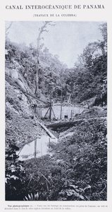 पनामा की अंतरमहाद्वीपीय नहर, ला कुलेब्रा का कार्य (बी / डब्ल्यू फोटो) द्वारा फ्रेंच फोटोग्राफर