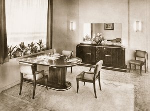 एन्सेम्बल्स मोबिलियर्स, पब से भोजन कक्ष। 1937. द्वारा फ्रेंच फोटोग्राफर