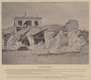 पेरिस कम्यून, ला गारे डी'एट्यूइल (बी / डब्ल्यू फोटो) द्वारा फ्रेंच फोटोग्राफर