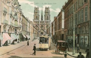 ऑलियन्स में ला रु जीन जेने 1913 में पोस्टकार्ड भेजा गया। द्वारा फ्रेंच फोटोग्राफर