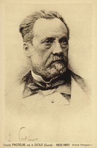 लुई पाश्चर (1822-1895), फ्रांसीसी रसायनज्ञ और सूक्ष्म जीवविज्ञानी द्वारा फ्रेंच फोटोग्राफर