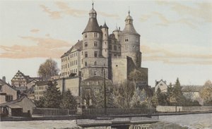 Montbeliard, महल का दृश्य द्वारा फ्रेंच फोटोग्राफर