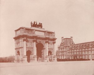 पेरिस: हिंडोला का आर्क (बी/डब्ल्यू फोटो) द्वारा फ्रेंच फोटोग्राफर