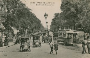 पेरिस, बुलेवार्ड मोंटमैटर। 1913 में पोस्टकार्ड भेजा गया। द्वारा फ्रेंच फोटोग्राफर