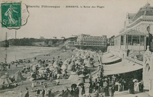 सुरम्य Biarritz - Biarritz, समुद्र तटों की रानी। 1913 में पोस्टकार्ड भेजा गया। द्वारा फ्रेंच फोटोग्राफर