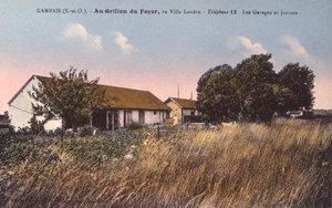 गेम्बिस में हेनरी डिज़ायर लैंडरू (1869-1922) के घर का चित्रण पोस्टकार्ड (देखें 238390 ब्लैक एंड व्हाइट फोटोग्राफ के लिए) द्वारा फ्रेंच फोटोग्राफर