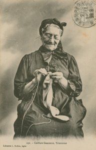 1913 में भेजा गया, एक ट्रिकोट्यूज़ का पोस्टकार्ड द्वारा फ्रेंच फोटोग्राफर
