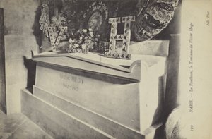 पैन्थियॉन, पेरिस, विक्टर ह्यूगो का मकबरा (बी/डब्ल्यू फोटो) द्वारा फ्रेंच फोटोग्राफर