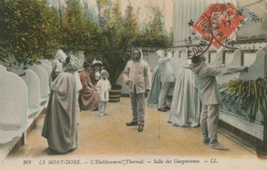 थर्मल स्प्रिंग्स, ले मोंट डोर, फ्रांस। 1913 में पोस्टकार्ड भेजा गया। द्वारा फ्रेंच फोटोग्राफर