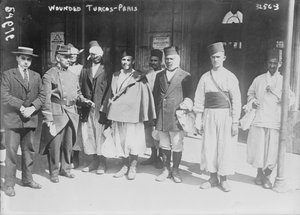 1914 में पेरिस में जख्मी टर्कोस द्वारा फ्रेंच फोटोग्राफर