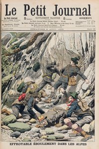 टायरॉल में एक भयानक रॉक फॉल, 5 अगस्त 1906 को &39;ले पेटिट जर्नल&39; से चित्रण