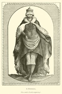 एक Hottentot (उत्कीर्णन) द्वारा फ्रेंच स्कूल