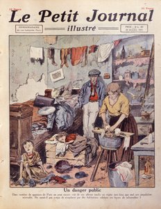पेरिस में एक स्लम, ले पेटिट जर्नल से चित्रण, 30 अक्टूबर 1921