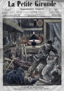 एक परिवार की हत्या: कैलार्ड द्वारा लेब्लोंड परिवार की हत्या, एक फ़ोर्सेन, नासांद्रेस में, बर्ने के पास। 10 अप्रैल के "" ला प्रीटाइट गिरोंडे """ का कवर द्वारा फ्रेंच स्कूल