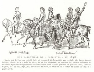देशभक्तों का एक दल, फ्रांस, 1848 द्वारा फ्रेंच स्कूल