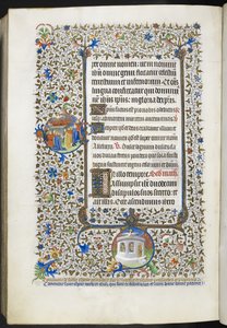 सुश्री 18850 f.281v बुक ऑफ ऑवर्स (द बेडफोर्ड ऑवर्स) c.1410-30 (स्याही, रंग और वेल्लम पर सोना) जोड़ें द्वारा फ्रेंच स्कूल