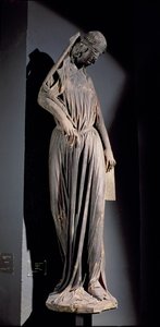 गिरजाघर के दक्षिण ट्रेसेप्ट पोर्टल से सिनेगॉग का अलौकिक आंकड़ा, c.1230 (087966 भी देखें) द्वारा फ्रेंच स्कूल