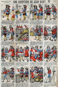 जीन बार्ट (1650 - 1702) द्वारा एक साहसिक, फ्रांसीसी निजी। 19वीं सदी के अंत से एपिनल इमेजिंग। द्वारा फ्रेंच स्कूल